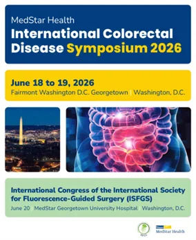 Event artwork: The International Colorectal Disease Symposium 2026 in Washington, USA on 18-19 June 2026